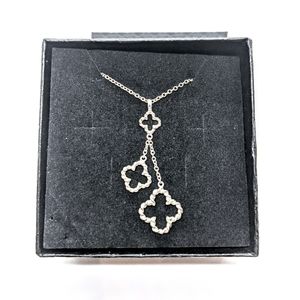 Heidi Klum Sterling Silver Clover Necklace